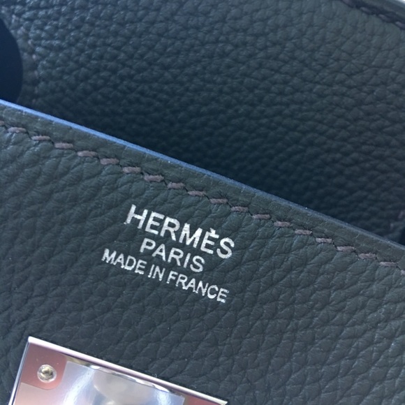 Hermès Birkin 30 Togo - C6 green Grey - Picture 8 of 9